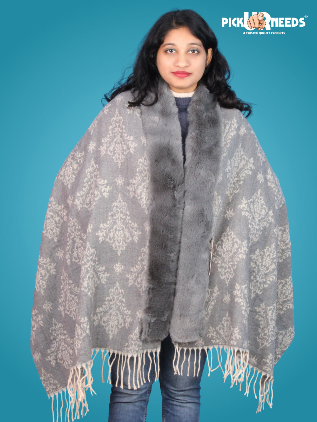 Pick Ur Needs Pashmina Self Design Women Shawl