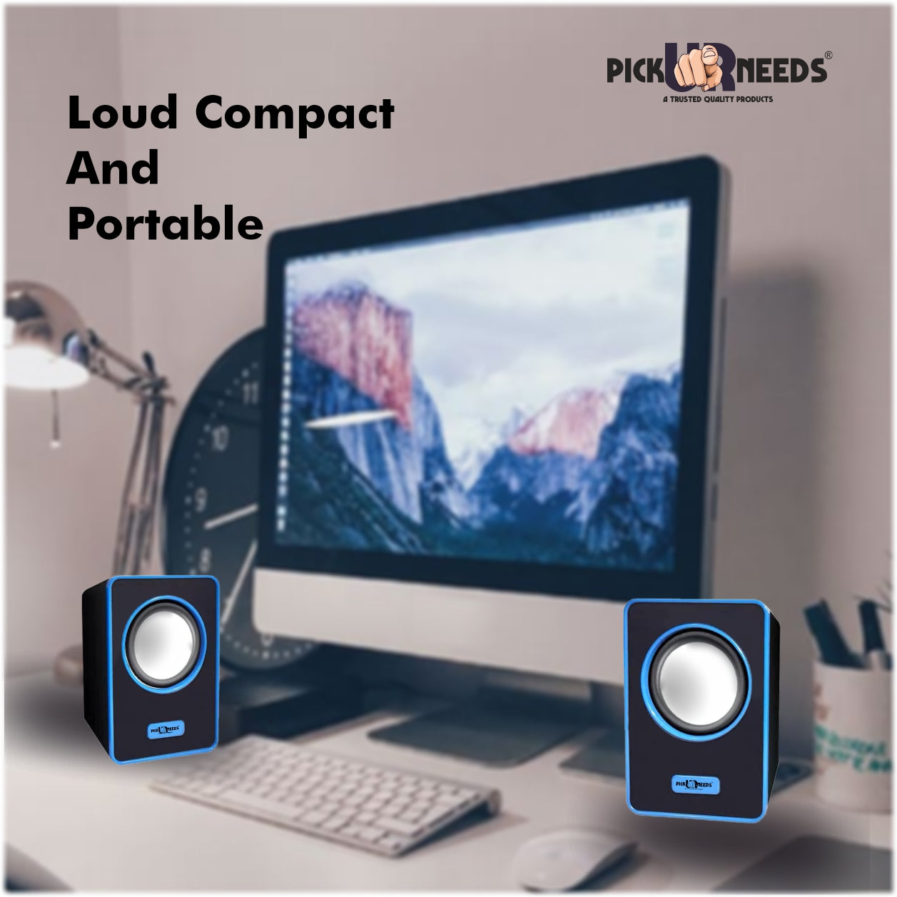Pick Ur Needs USB Multimedia Sound Bass Subwoofer Speaker System for PC La
