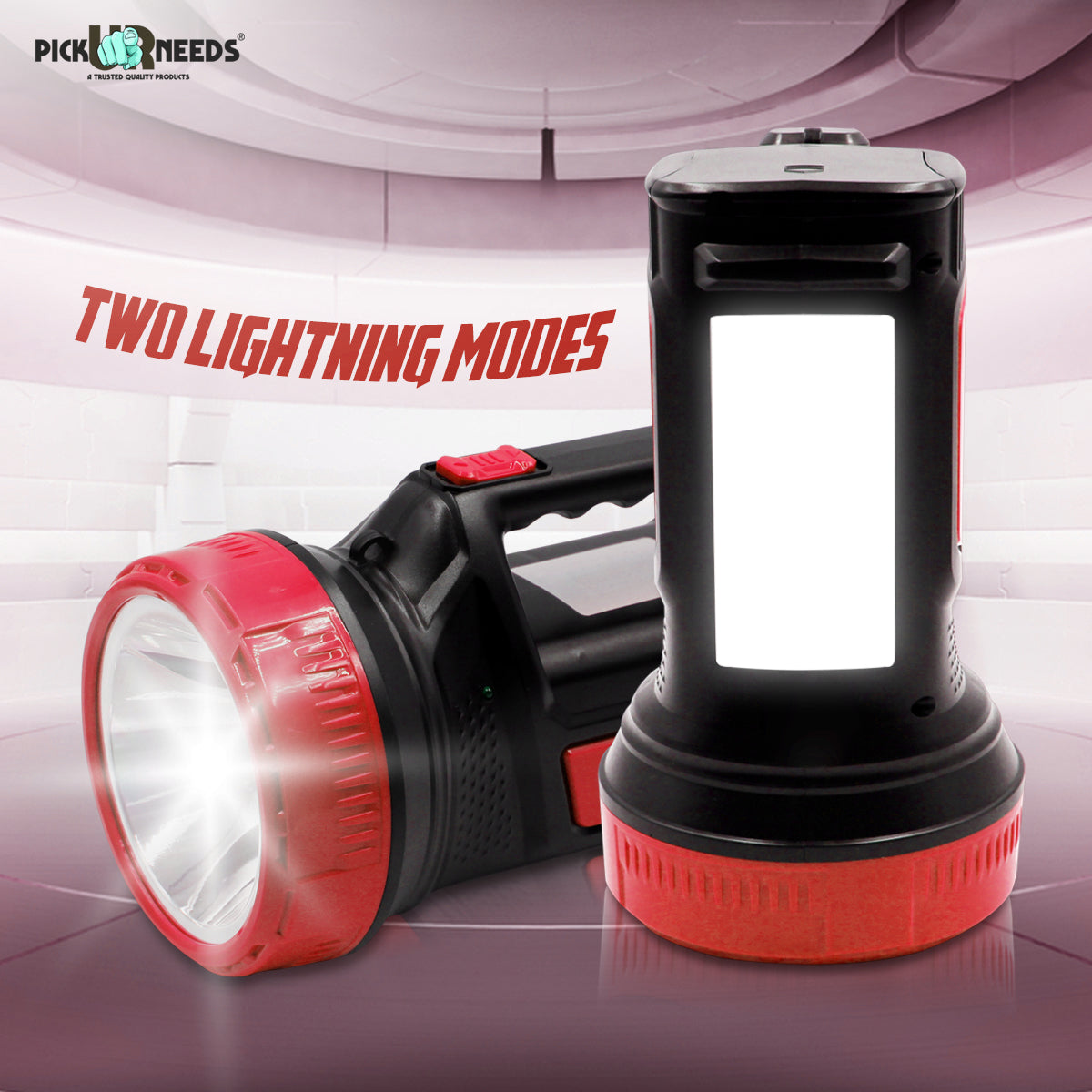 Pick Ur Needs 25 Watt LED Long Range Search Torch Light Rechargeable Handheld Torch