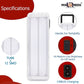 Pick Ur Needs Rechargeable High Bright 2 Tube Emergency Floor Lantern Lamp Light With 7 hrs Flood Lamp Emergency Light