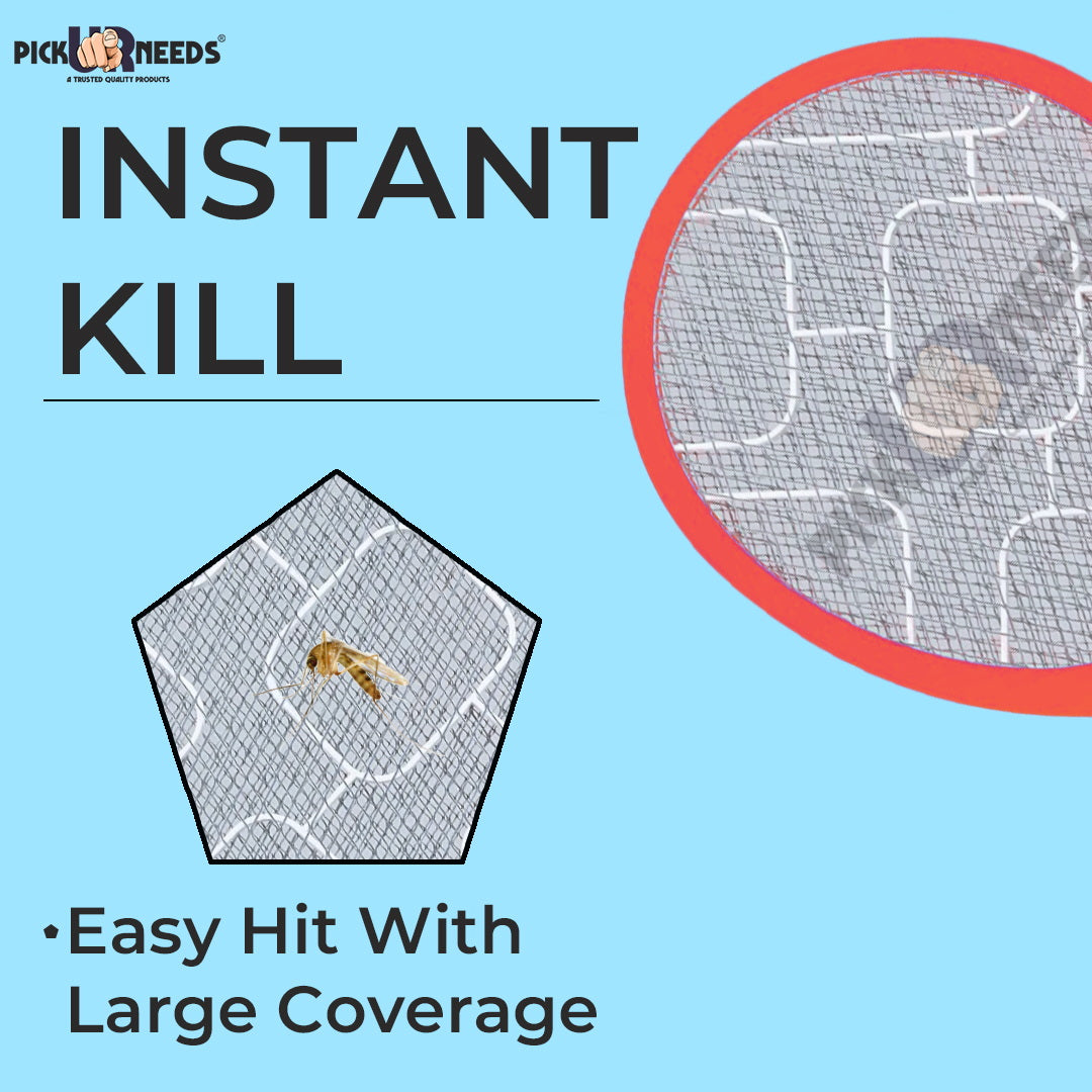Pick Ur Needs Mosquito Racket Bat Rechargeable Anti Electric Insect Killer Racquet Bat | Fly Swatter with USB Charging