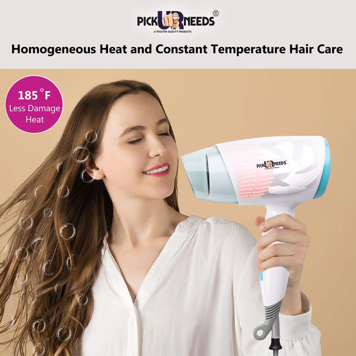 Pick Ur Needs® 3500W Portable Powerful Professional Hair Dryer with Folding Handle