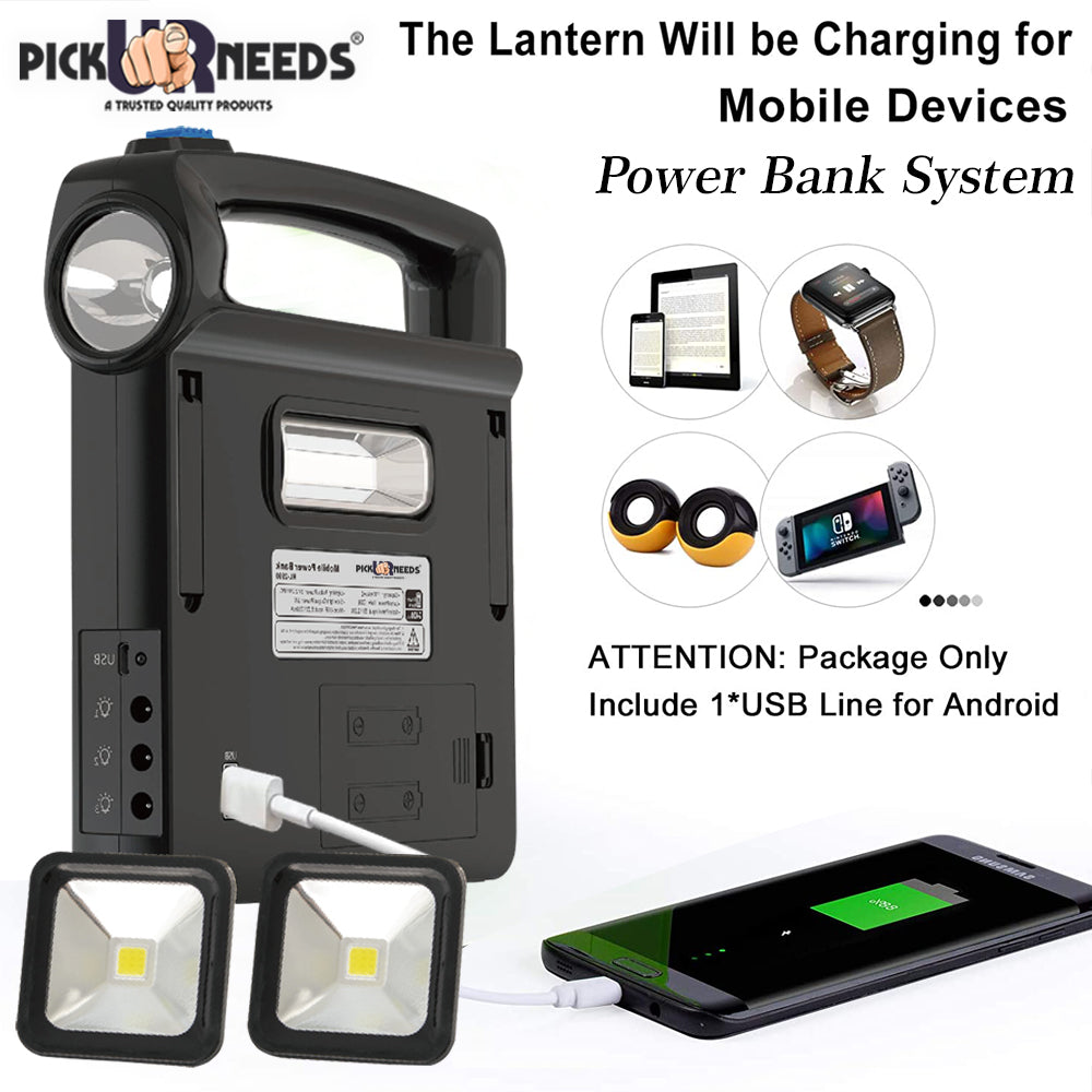 Pick Ur Needs Portable Solar Panel Generator System USB Port with Flashlight Outdoor Emergency Lamp Ligh