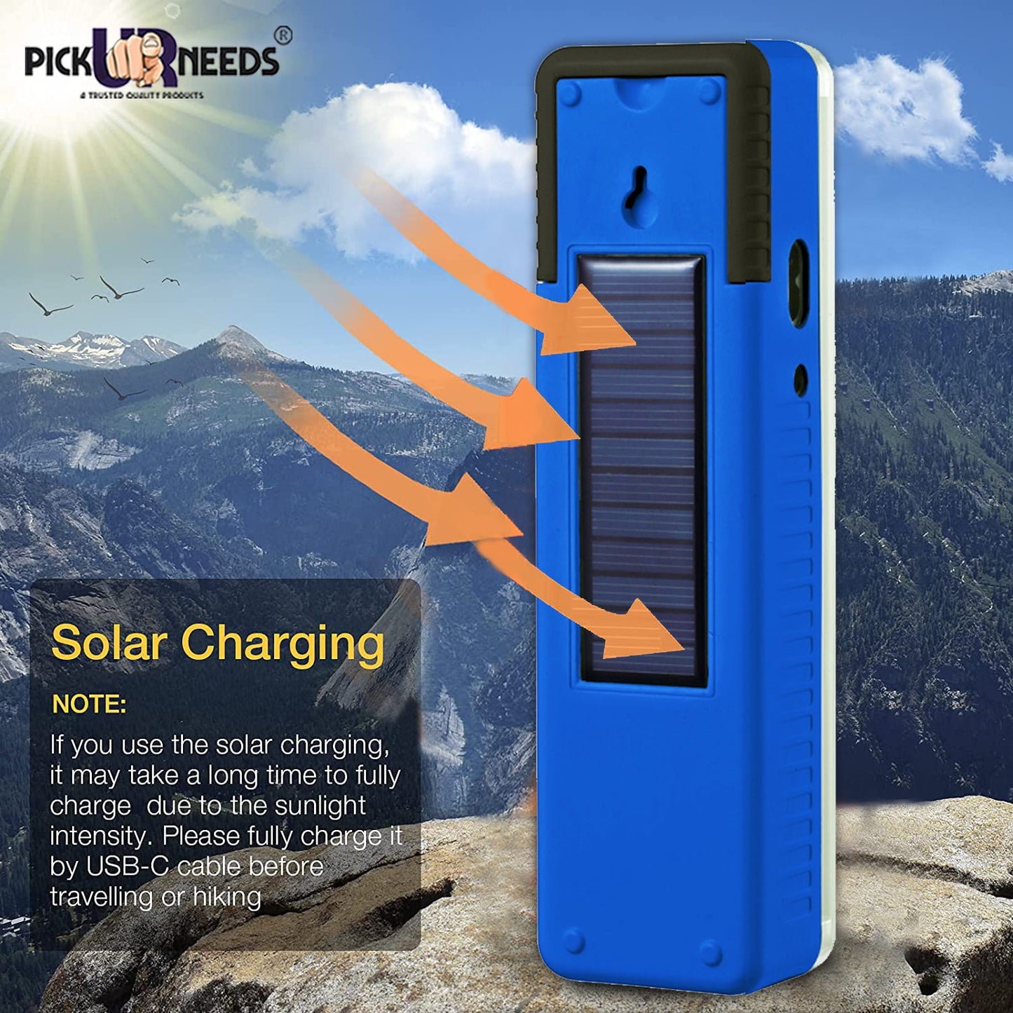 Pick Ur Needs Solar Rechargeable 2 Tube Home Emergency LED Lantern Floor Lamp LIght