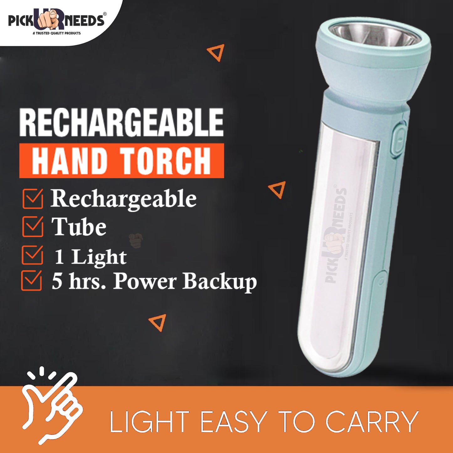 ick Ur Needs Rechargeable Emergency Long Range Torch LED Light 50W+Bright SMD Tube Perfect Flashlight for Home