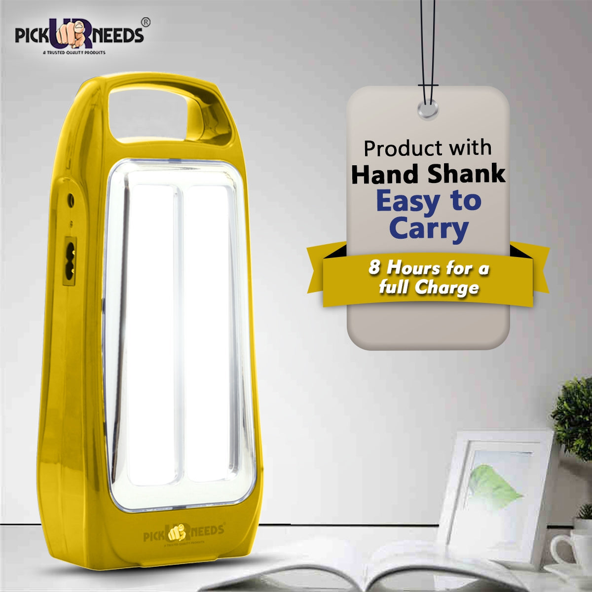 Pick Ur Needs Rechargeable & Portable Bright 2 Tube LED Lantern Lamp Home Emergency Light