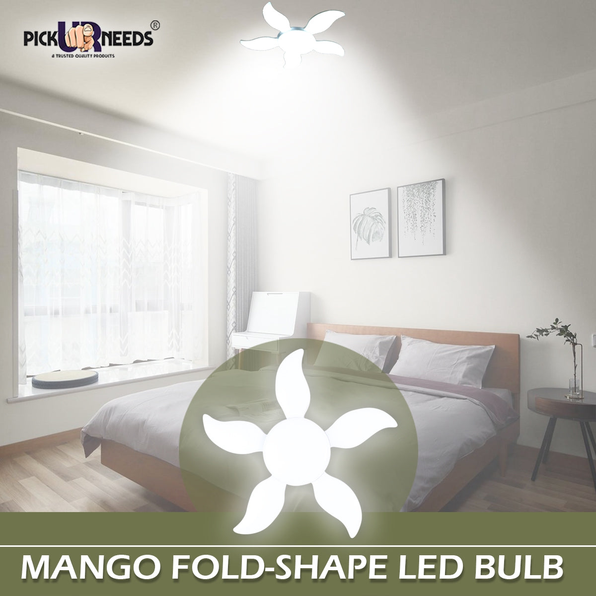 Pick Ur Needs 1 LEDs 0.09 m White Steady Bulb Rice Lights