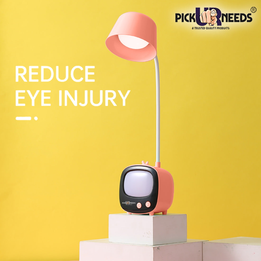 Pick Ur Needs Rechargeable LED Touch Control TV Model 3 Light Mode Study Table Lamp