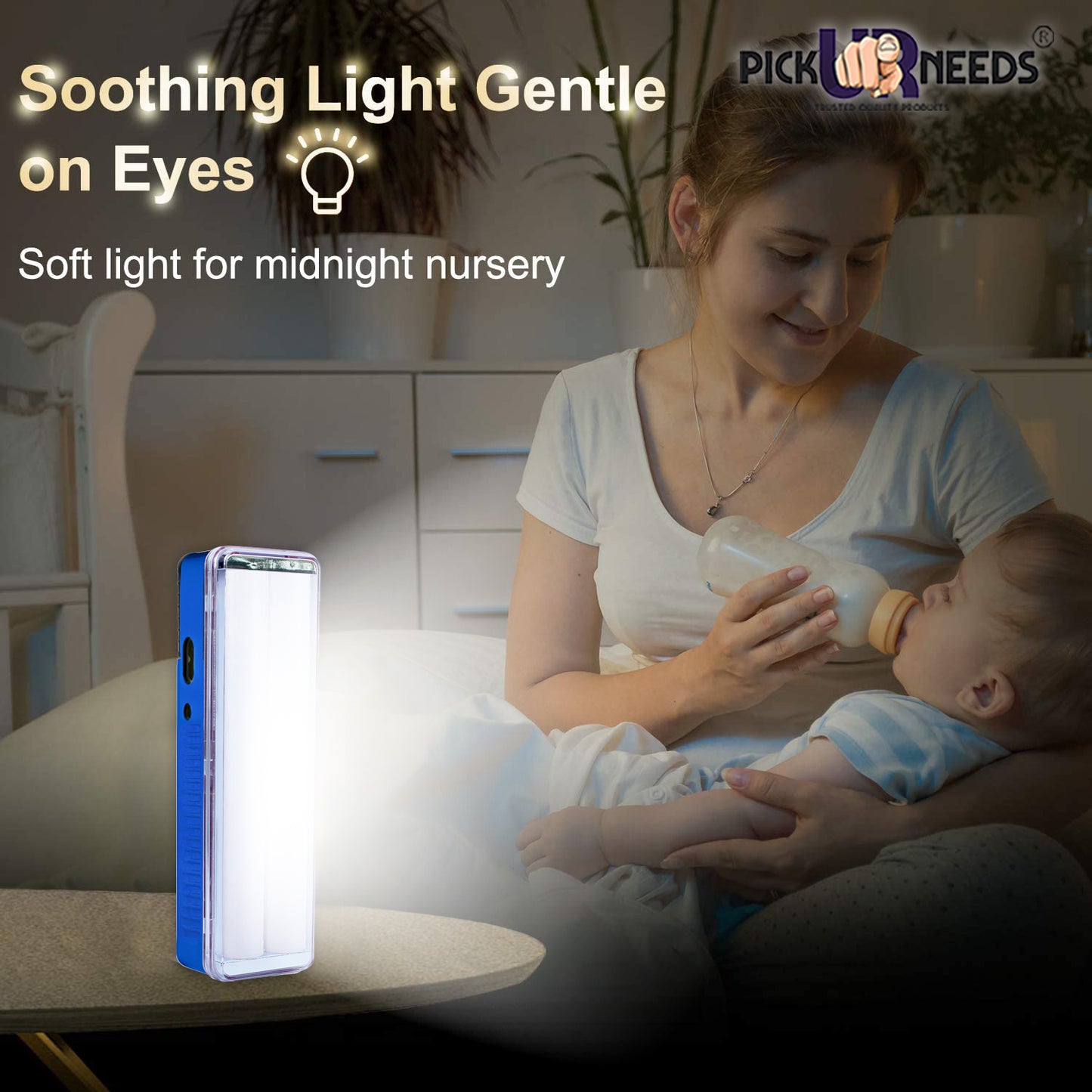 Pick Ur Needs Rechargeable High Bright 2 Tube Emergency Floor Lantern Lamp Light With 7 hrs Flood Lamp Emergency Light