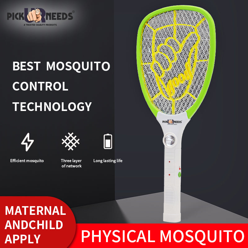 Mosquito Bat by Pick Ur Needs Racquet Rechargeable Electric Insect Killer Indoor, Outdoor