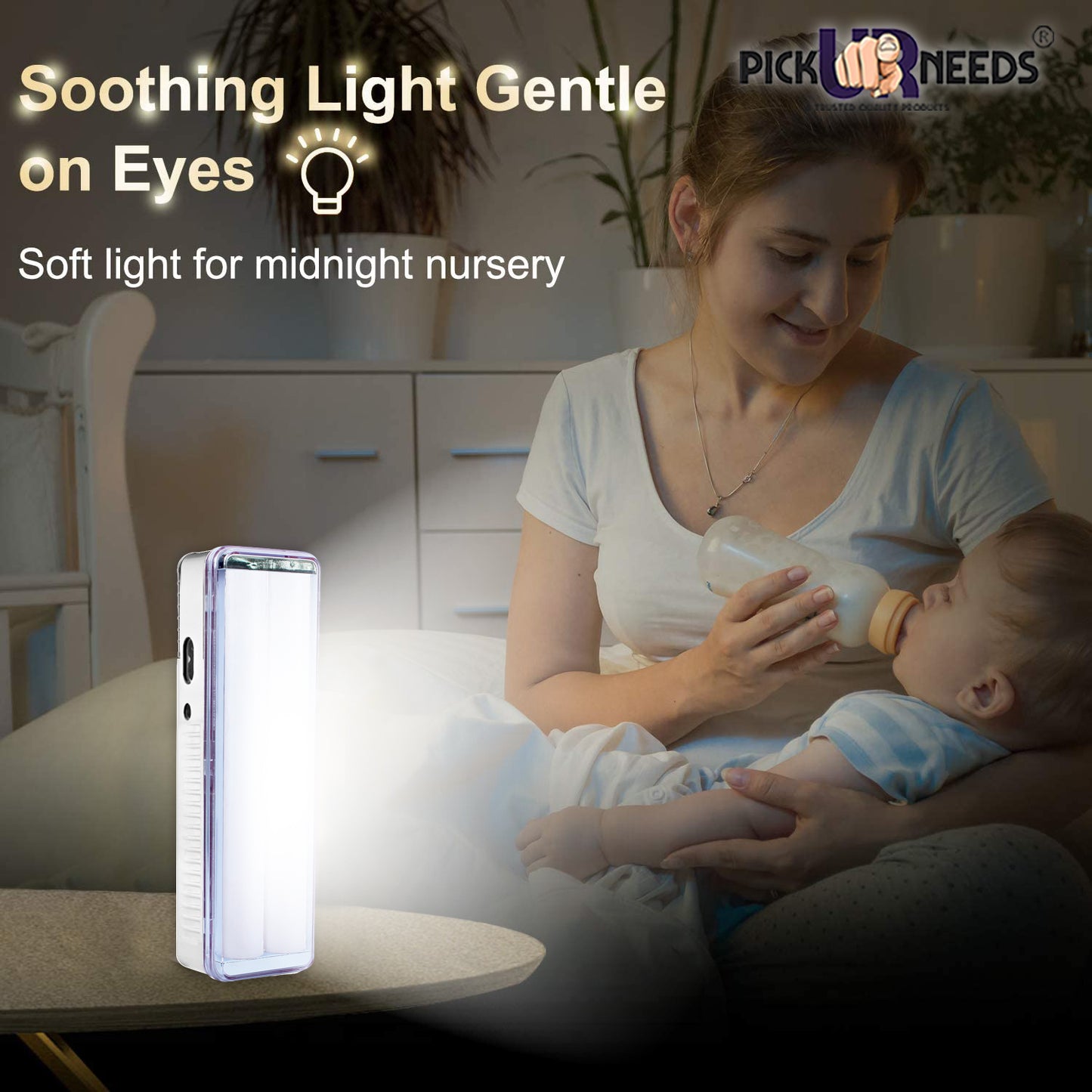 Pick Ur Needs Rechargeable High Bright 2 Tube Emergency Floor Lantern Lamp Light With 7 hrs Flood Lamp Emergency Light