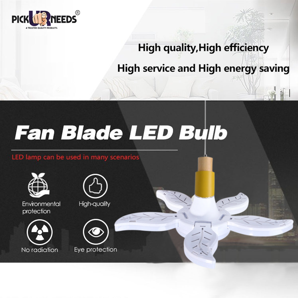 Pick Ur Needs 1 LEDs 0.09 m White Steady Bulb Rice Lights