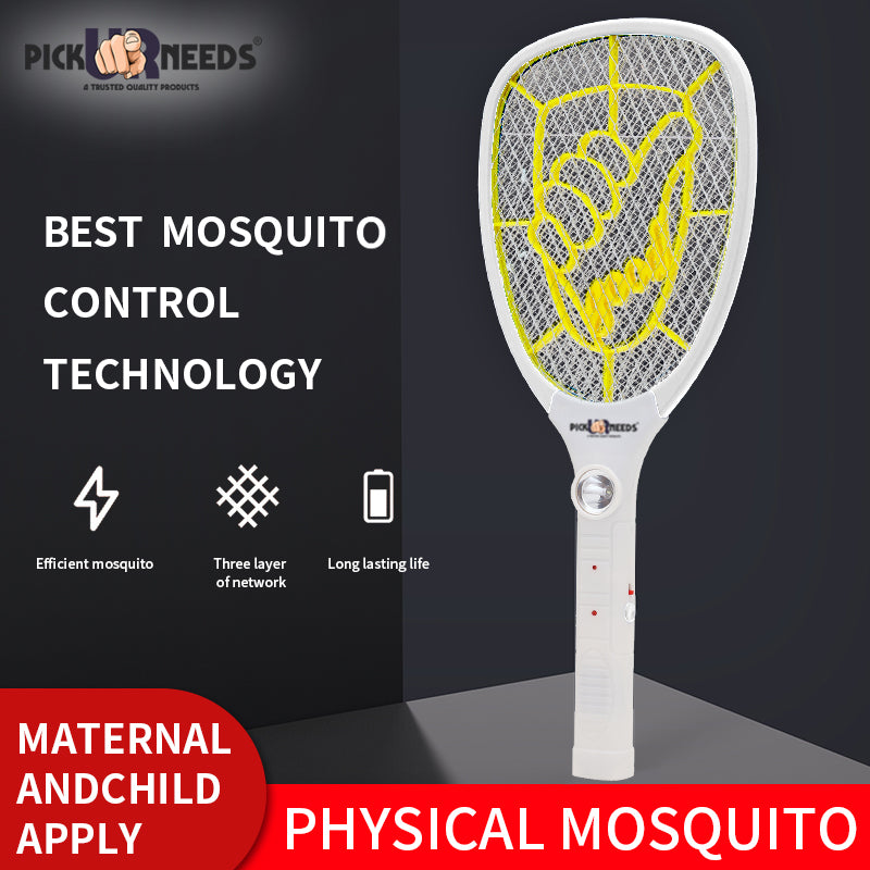 Mosquito Bat by Pick Ur Needs Racquet Rechargeable Electric Insect Killer Indoor, Outdoor
