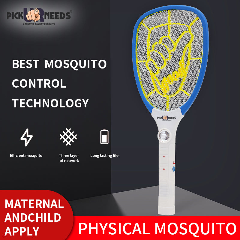 Mosquito Bat by Pick Ur Needs Racquet Rechargeable Electric Insect Killer Indoor, Outdoor
