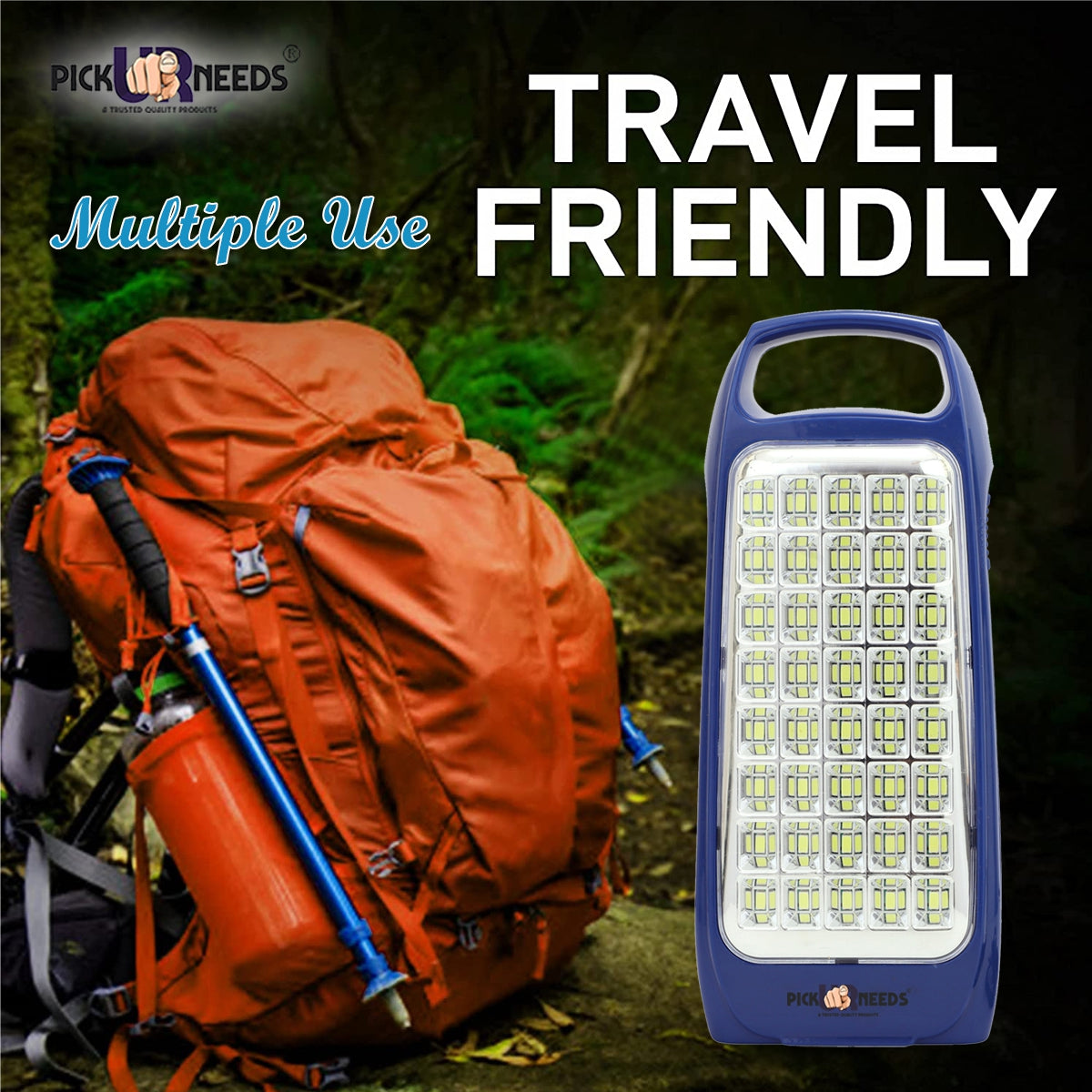 Pick Ur Needs Rechargeable & Portable Bright 40 SMD LED Lantern Lamp Home Emergency Light