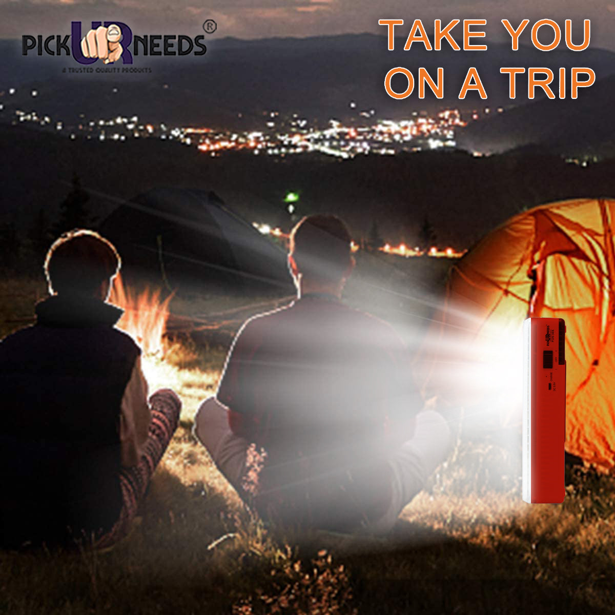 Pick Ur Needs Home Emergency Rechargeable Bright 42 SMD Floor Lantern LED Light 6 hrs Flood Lamp Emergency Light