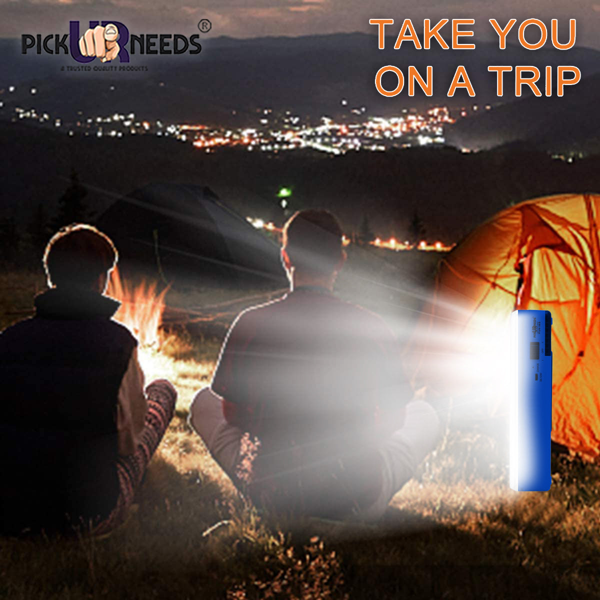 Pick Ur Needs Home Emergency Rechargeable Bright 42 SMD Floor Lantern LED Light 6 hrs Flood Lamp Emergency Light