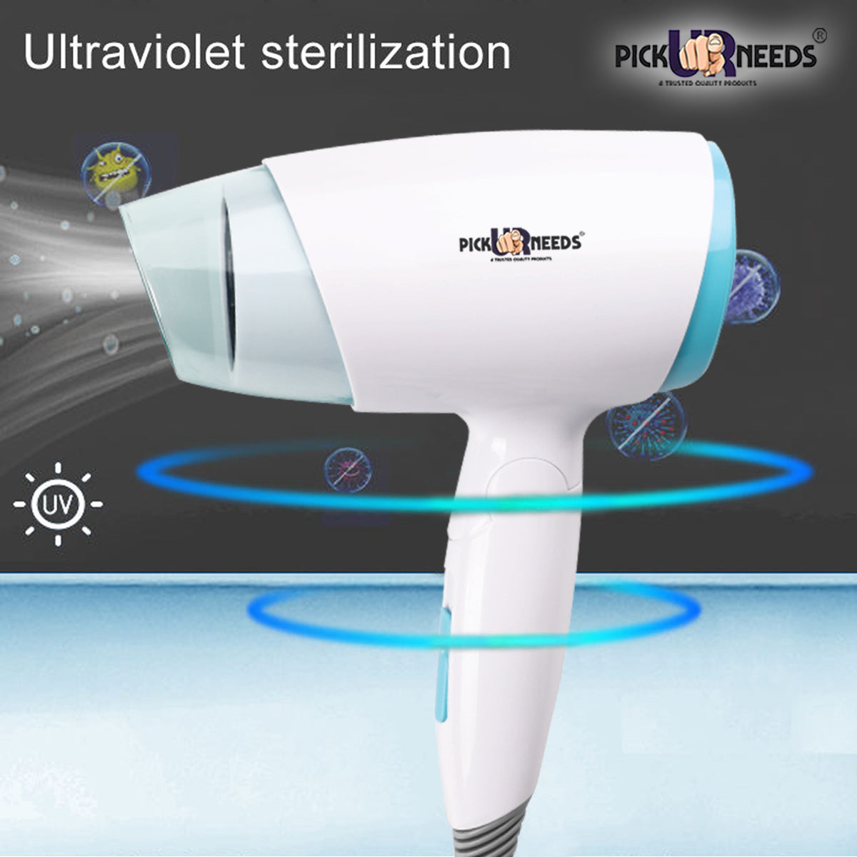 Pick Ur Needs® 3500W Portable Powerful Professional Hair Dryer with Folding Handle