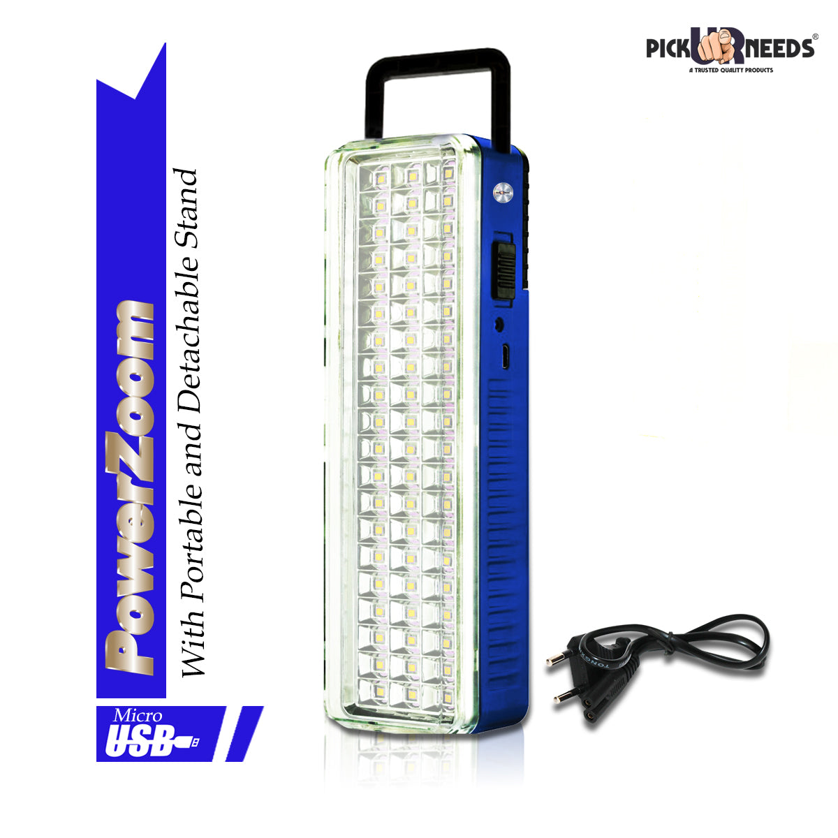 Pick Ur Needs High Quality 60 SMD LED Light with Android Charging Rechargeable Emergency Light