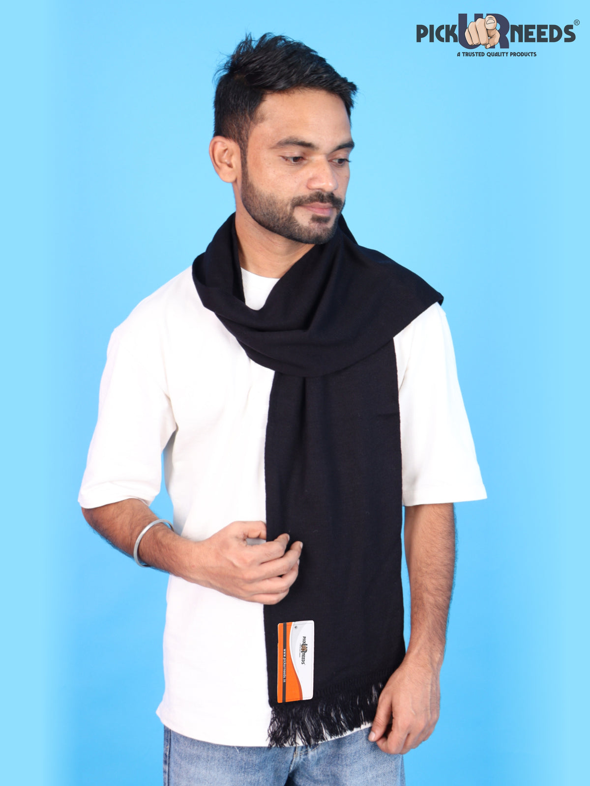 Pick Ur Needs Mens Winter Muffler Scarf for Boys & Men Soft Warm Neck Wrap Stole Lightweight Shawl