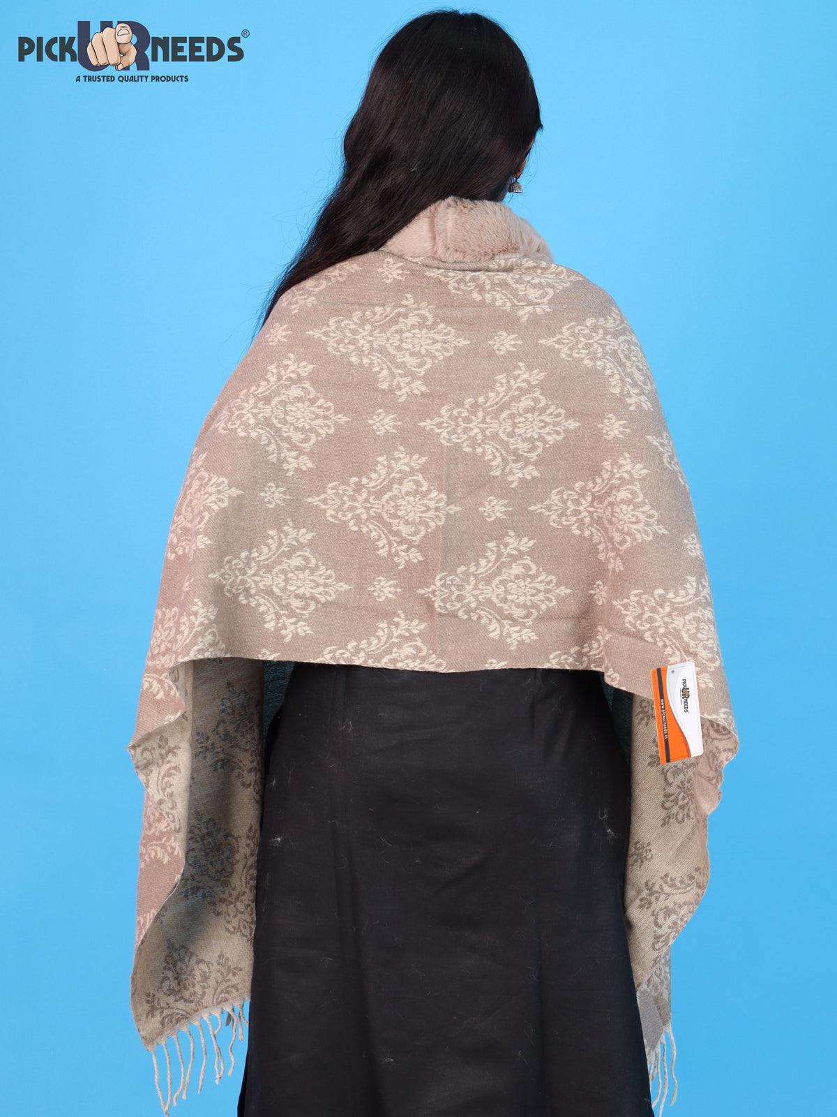 Pick Ur Needs Pashmina Self Design Women Shawl