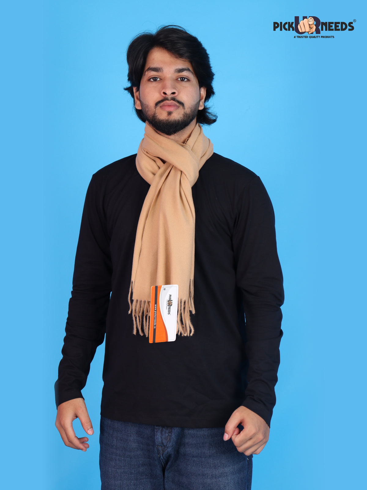 Pick Ur Needs Stylish Men’s Winter Muffler Soft Knitted Warm Neck Scarf