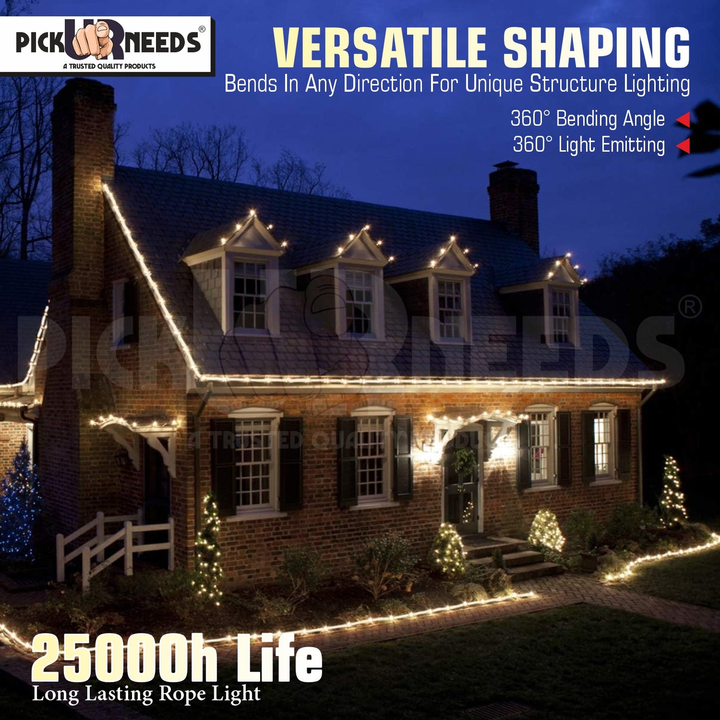 Pick Ur Needs 20M 2400 LED Strip Light-ultra-bright, energy-efficient white LED strip.