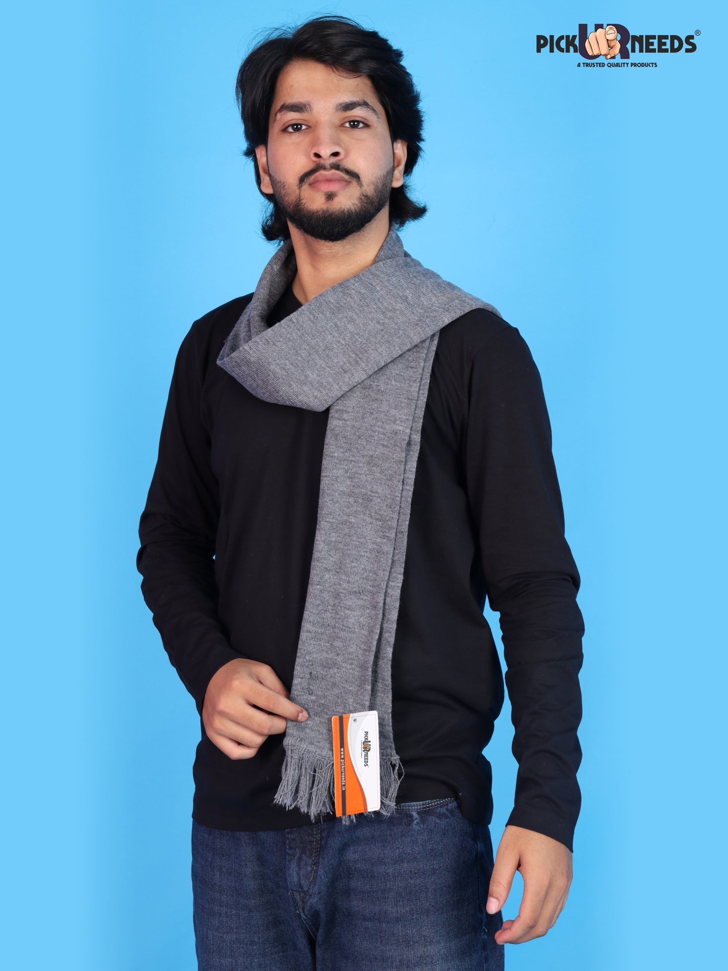 Pick Ur Needs Mens Winter Muffler Scarf for Boys & Men Soft Warm Neck Wrap Stole Lightweight Shawl