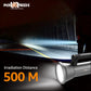 Pick Ur Needs Rechargeable LED Outdoor Torch 200 Watt Laser Light 3600mAh Battery Metal Body 5 hrs Torch Emergency Light