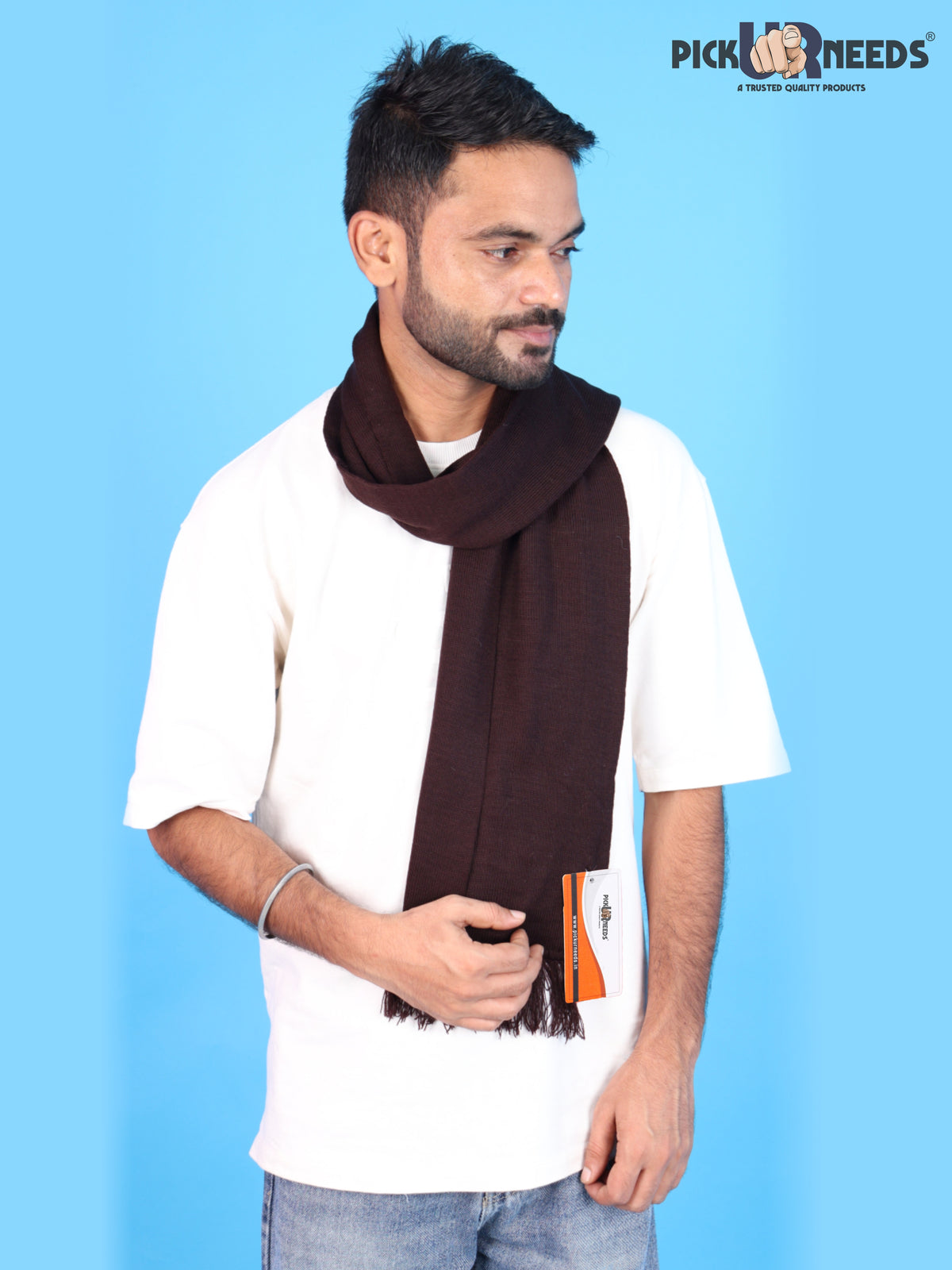 Pick Ur Needs Mens Winter Muffler Scarf for Boys & Men Soft Warm Neck Wrap Stole Lightweight Shawl