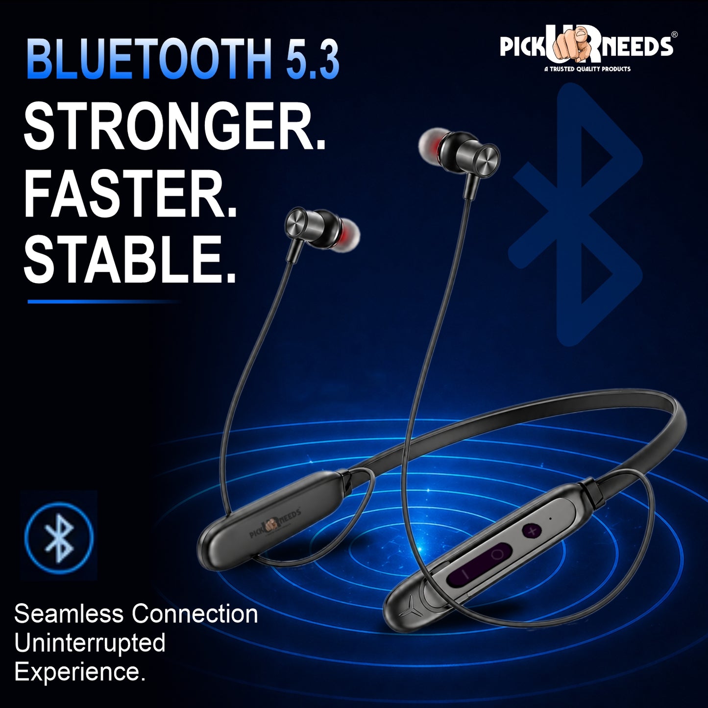 Stylish Premium Wireless Bluetooth Headphones with Powerful Bass