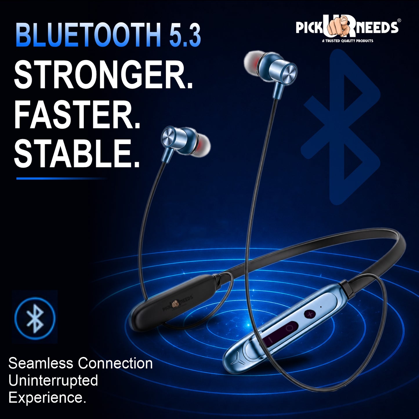 Stylish Premium Wireless Bluetooth Headphones with Powerful Bass