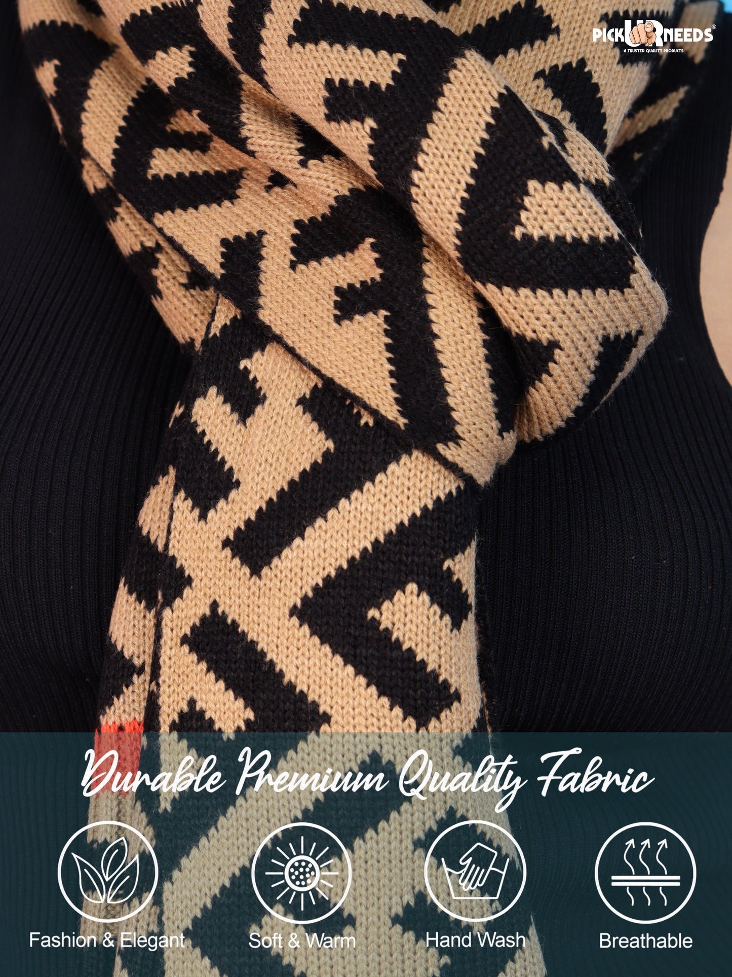 Pick Ur Needs Womens Scarf Muffler Stylish Knitted Winter Neck Wrap for Girls Soft Warm Fashion Accessory