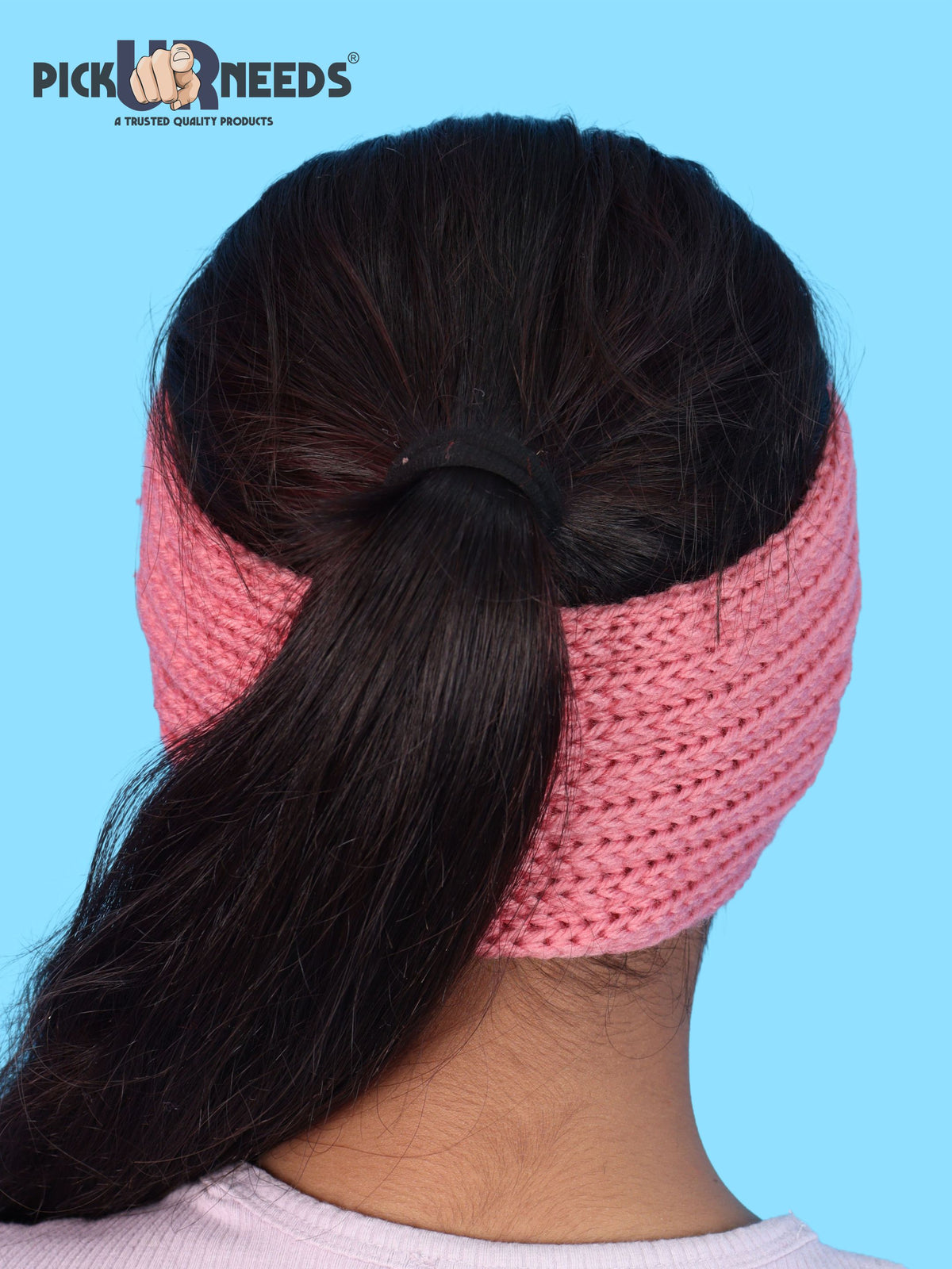 Pick Ur Needs Women & Girls Winter Earmuff Headband Kanpatti with Flower Design Soft Knitted Warm Ear Cover