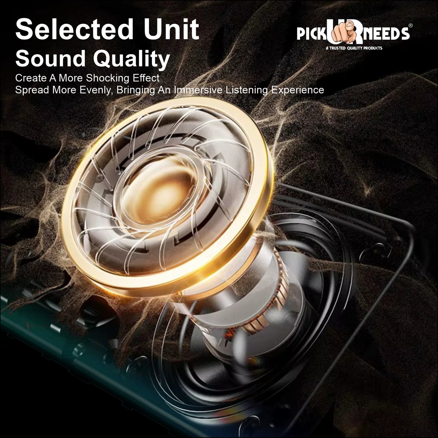 Pick Ur Needs Portable Bluetooth Speaker 1800mAh with RGB LED Lights | Wireless Speaker with USB, TF Card & AUX | Deep Bass Sound Bar for Home & Outdoor