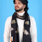 Pick Ur Needs Winter Shawl, Scarf, Stole & Muffler with Elegant Feather Print Soft Lightweight Winter Wrap for Men Stylish Scarf Stole for Kurta, Shirt For Boys