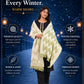 Pick Ur Needs Premium Wool Shawl For Womens & Girls Winter Muffler Soft Knitted Designer Wrap Warm Stole
