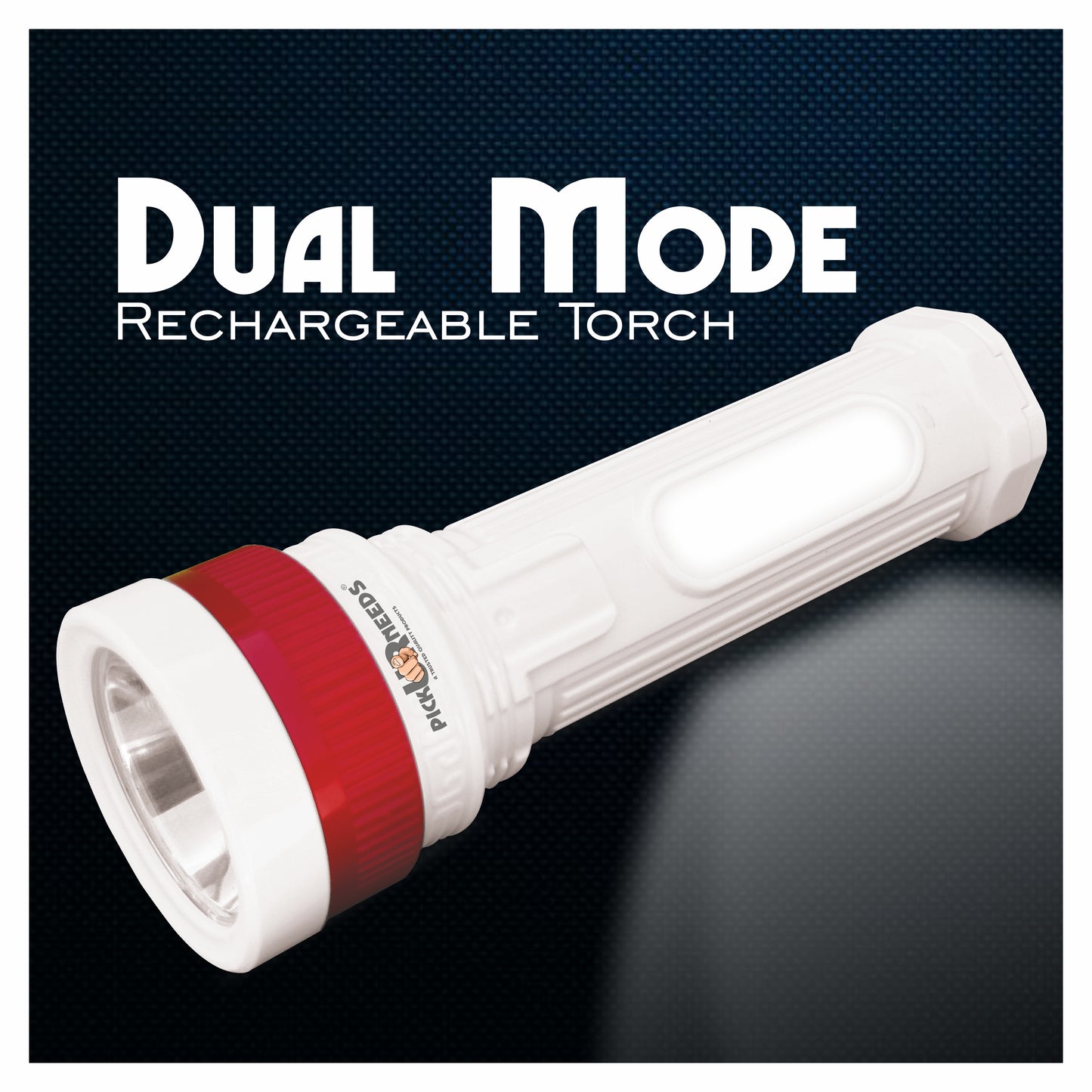 Pick Ur Needs Emergency Rechargeable Mini Torch Pocket LED Light With 1000 mAh Lithium Battery Torch