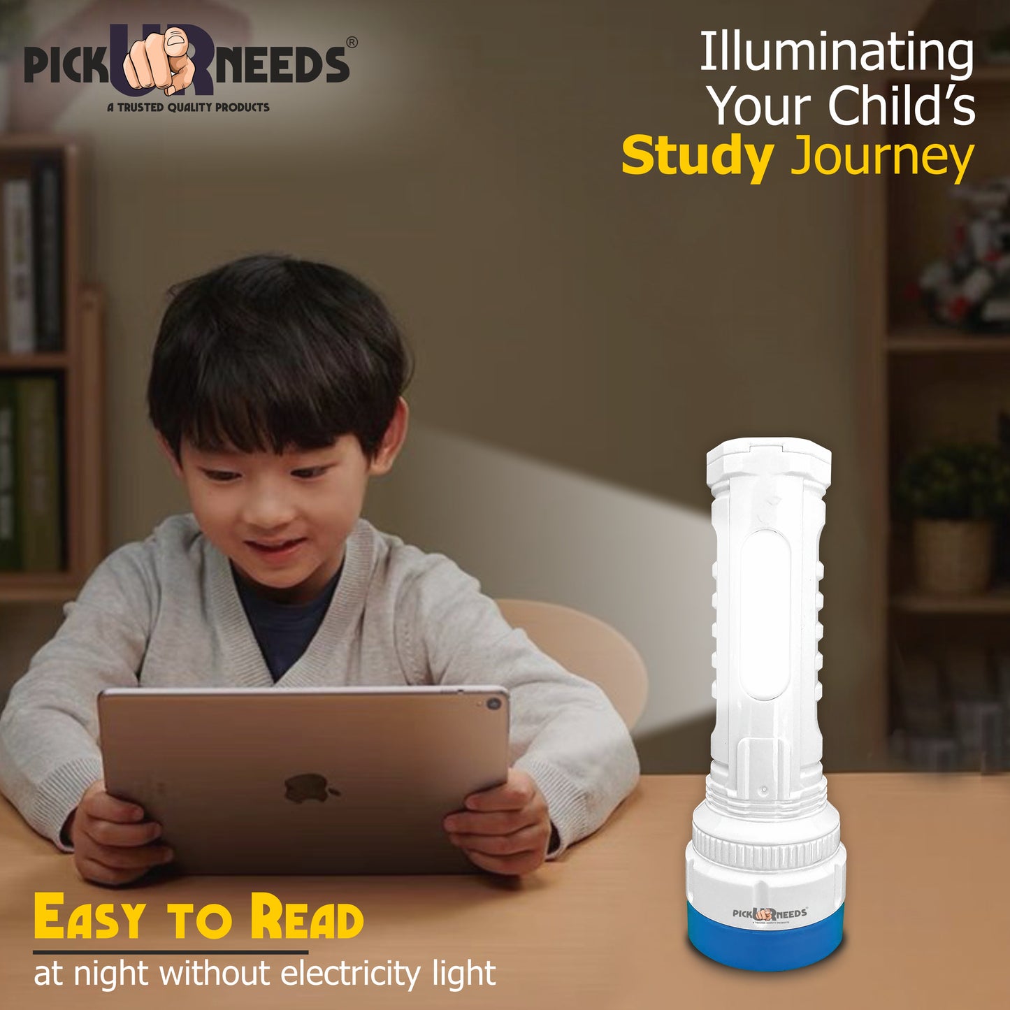 Pick Ur Needs Rechargeable Mini Torch LED 25W Flashlight Torch With Emergency Side Tube Light 5 hrs Torch Emergency Light