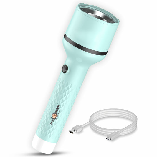 Pick Ur Needs Rechargeable Emergency Torch Light With 4 Multiple Mode Light Type C Fast Charge 5 hrs Lantern Emergency Light  (Blue)