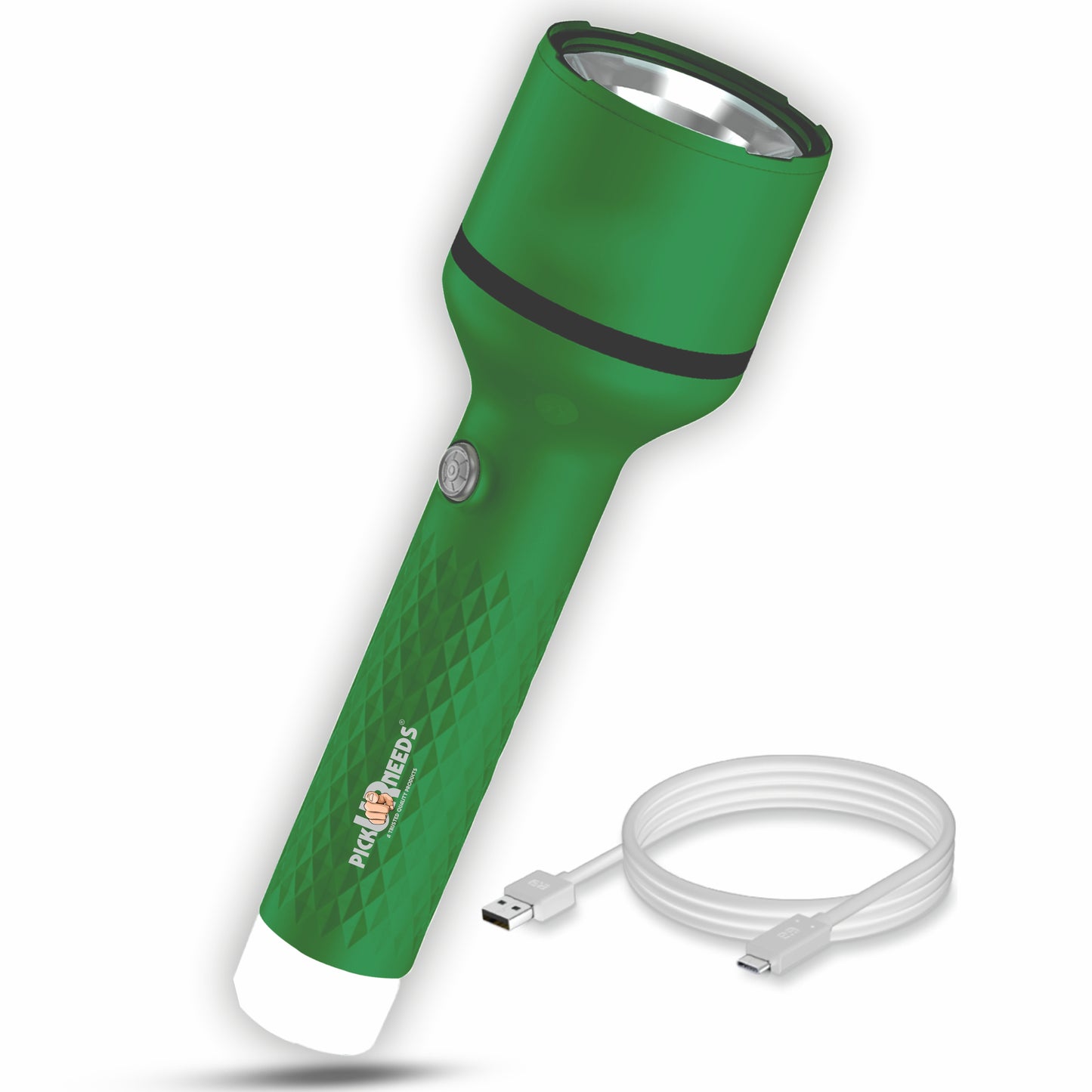 Pick Ur Needs Rechargeable Emergency Torch Light With 4 Multiple Mode Light Type C Fast Charge 5 hrs Lantern Emergency Light  (Blue)