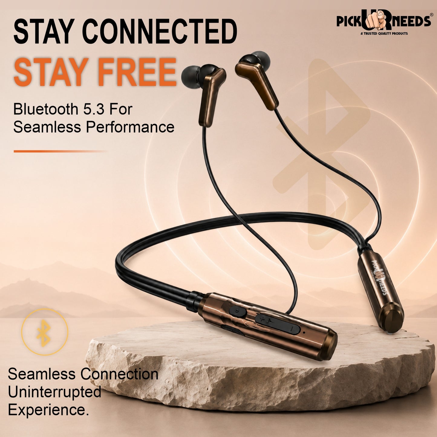 Bluetooth Neckband Earbuds with Strong Battery Backup & Comfortable Fit