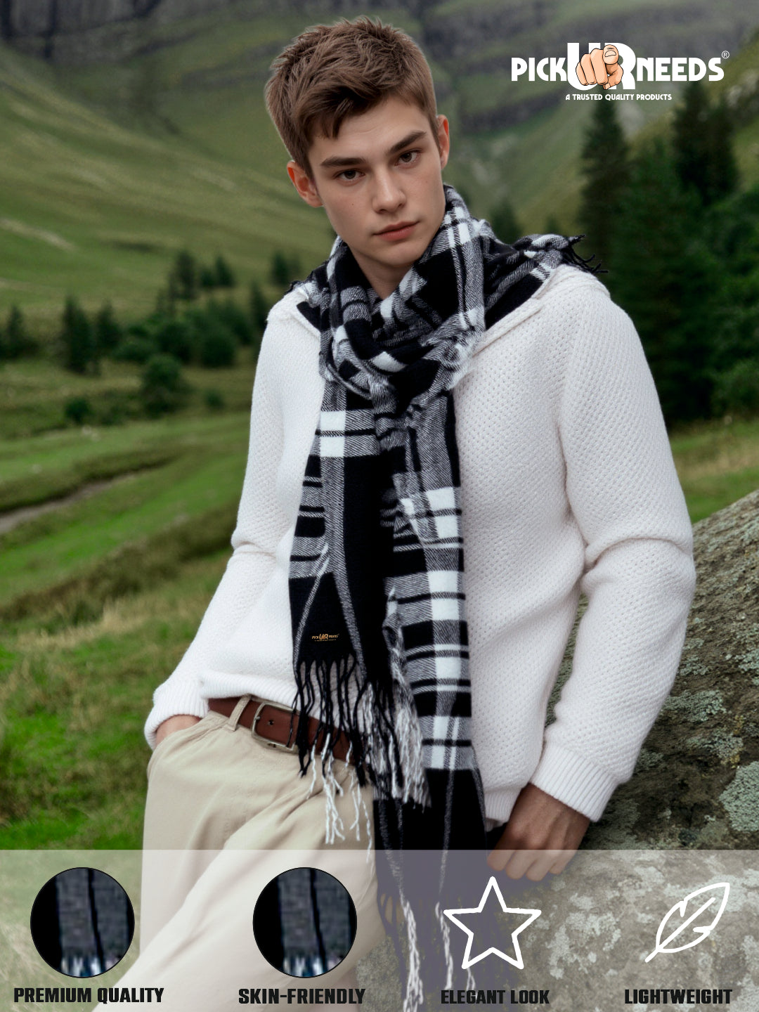 Pick Ur Needs Stylish MeNs Muffler  Warm, Soft & Trendy Wint
