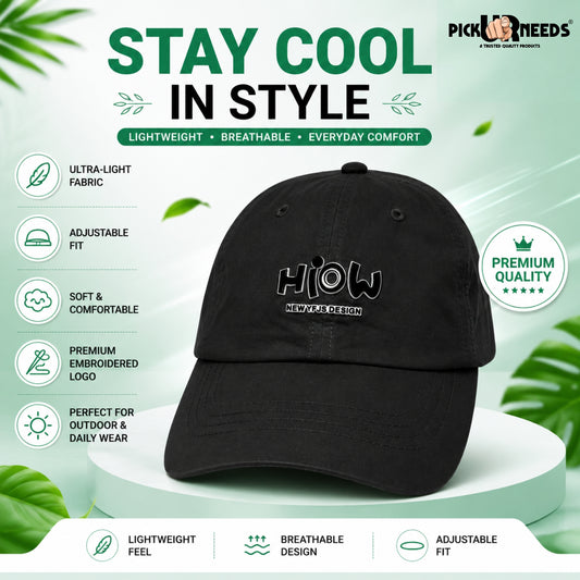 Pick Ur Needs Kids & Teenage Baseball Cap,Lightweight Breathable Fabric, Adjustable Fit, Sweat Resistant, Premium Embroidered Logo