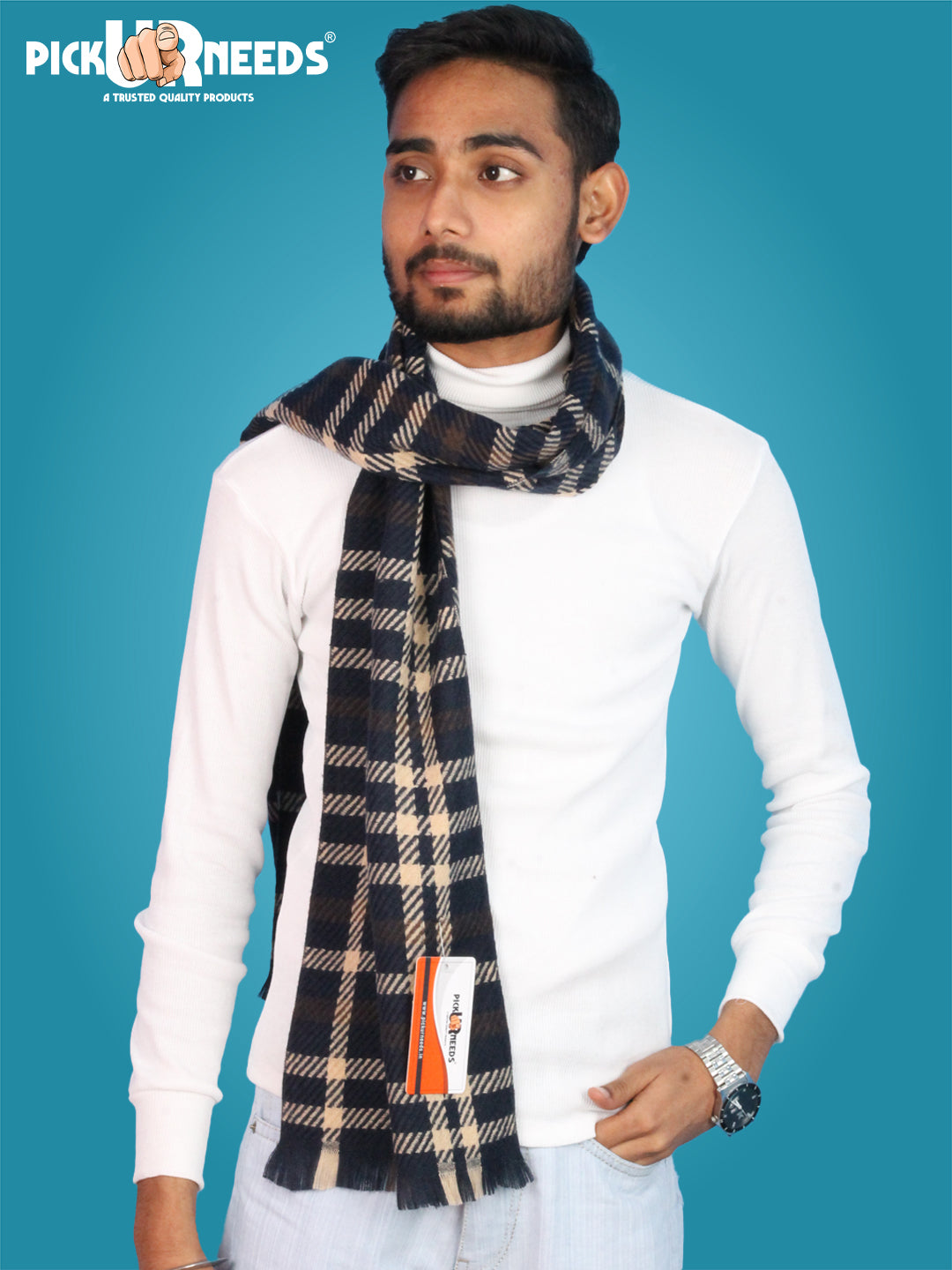 Pick Ur Needs Checkered Men Muffler