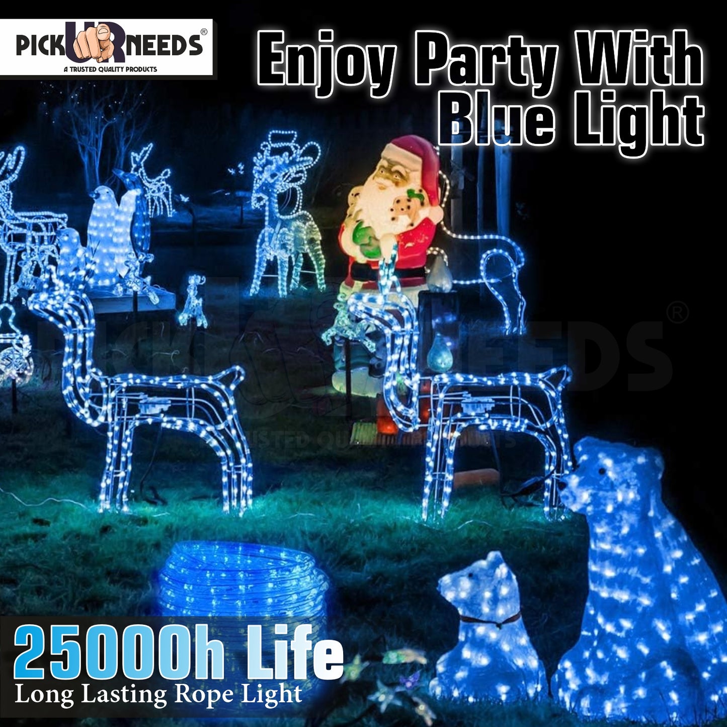 Pick Ur Needs 20M 2400 LED Strip Light-ultra-bright, energy-efficient white LED strip.