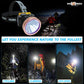 Pick Ur Needs 200W Laser Rechargeable Headlamp With Straps For Outdoor Usage 3600 mAh Battery 5 hrs Torch Emergency Light