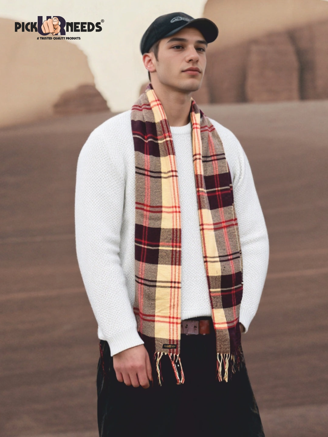 Pick Ur Needs Stylish MeNs Muffler  Warm, Soft & Trendy Wint