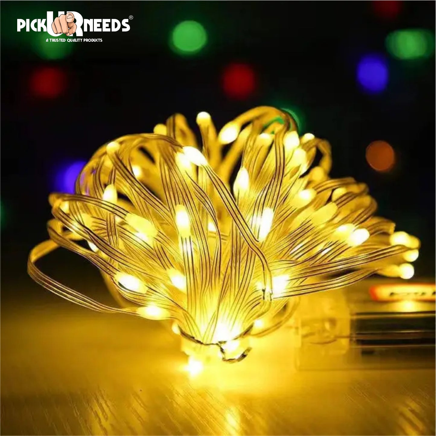 Pick Ur Needs 24 LEDs 10 m Beige Flickering Water Drop Rice Lights