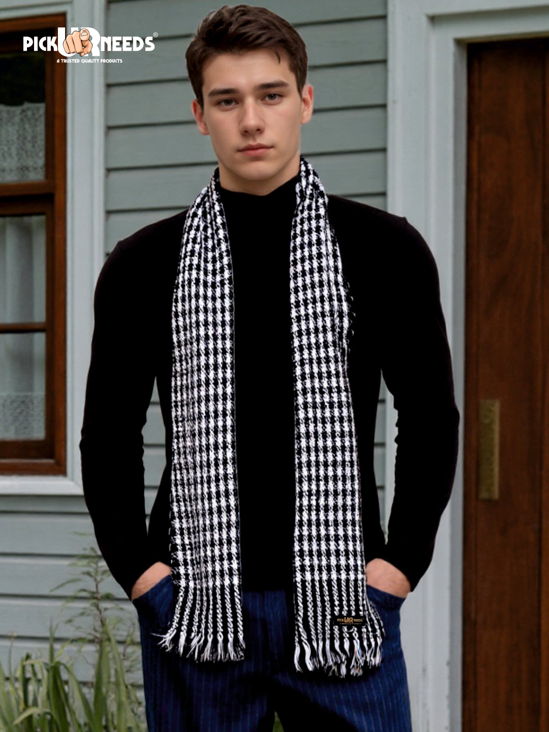 Pick Ur Needs Stylish Mens Muffler  Warm, Soft & Trendy Wint